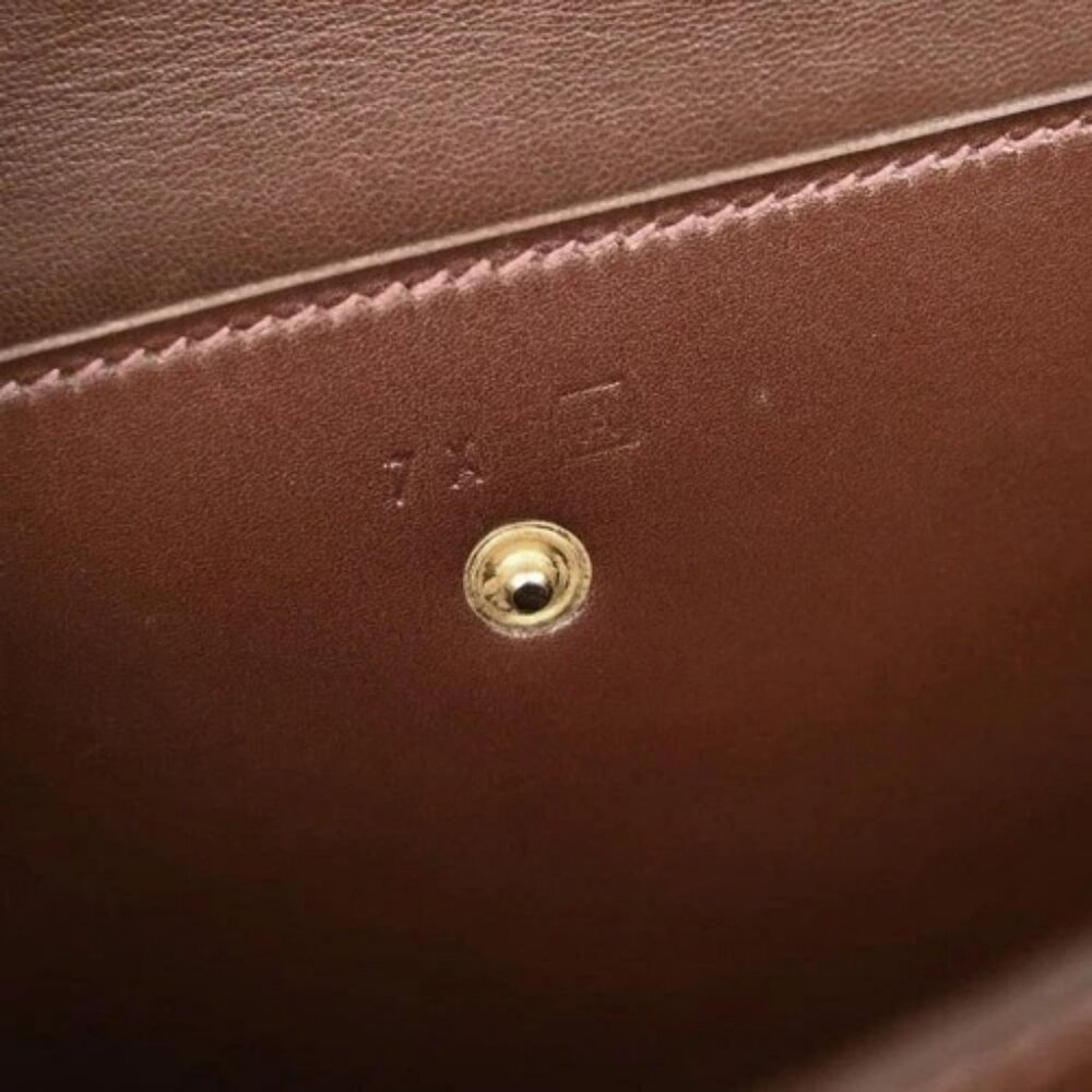 Hermes Marron Fonce Box Calf Piano Handbag - Picture 10 of 10